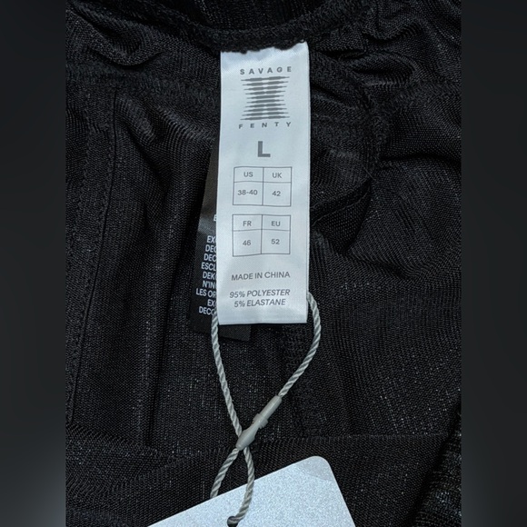 NEW Savage X Fenty Chain Reaction Metallic Black Basketball Shorts Streetwear L - Picture 12 of 14
